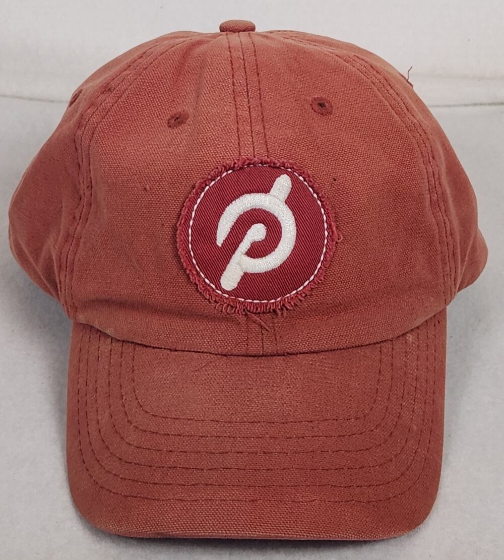 Pelaton Washed Cotton Dad Hat Brick Red Adjustable Baseball Cap